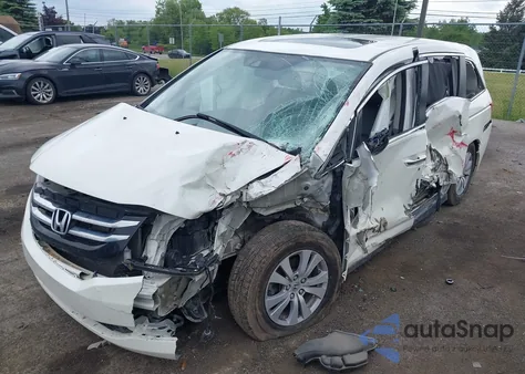 2015 Honda Odyssey Ex-L z USA, uszkodzony, nr VIN 5FNRL5H62FB119389